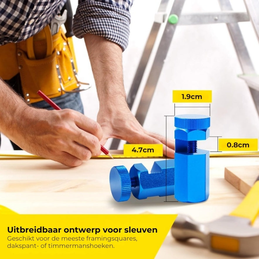Lay-outmeters met stevige grip Set - Massief metaal