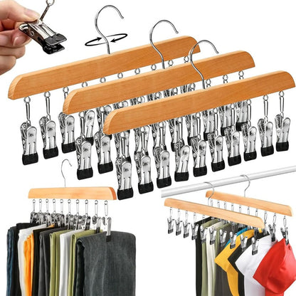 Kledinghanger met 10 klemmen