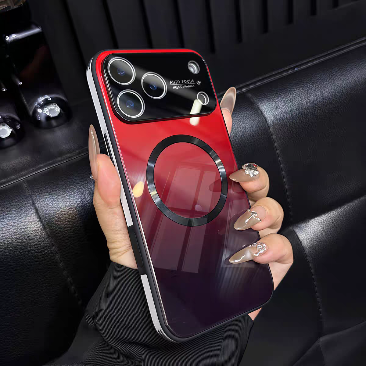 Kleurverloop Magnetisch Glazen iPhone Cover