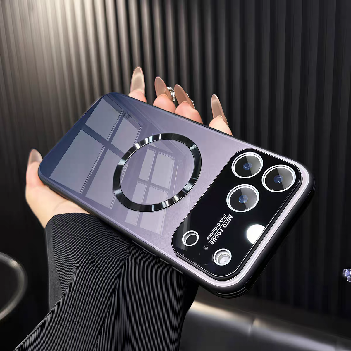 Kleurverloop Magnetisch Glazen iPhone Cover