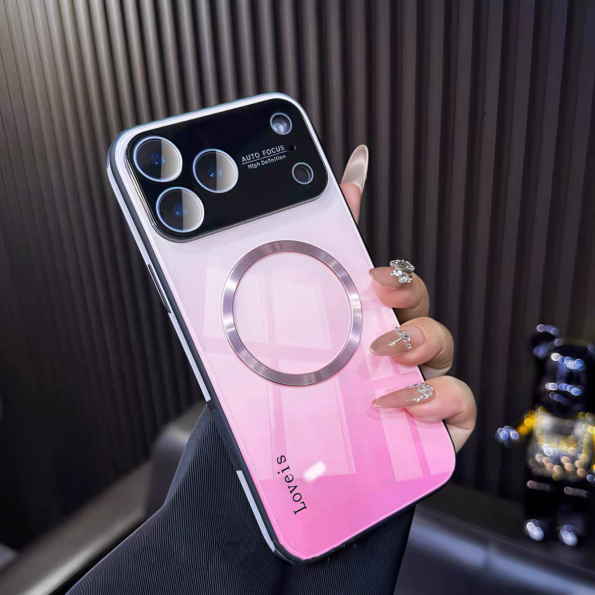 Kleurverloop Magnetisch Glazen iPhone Cover