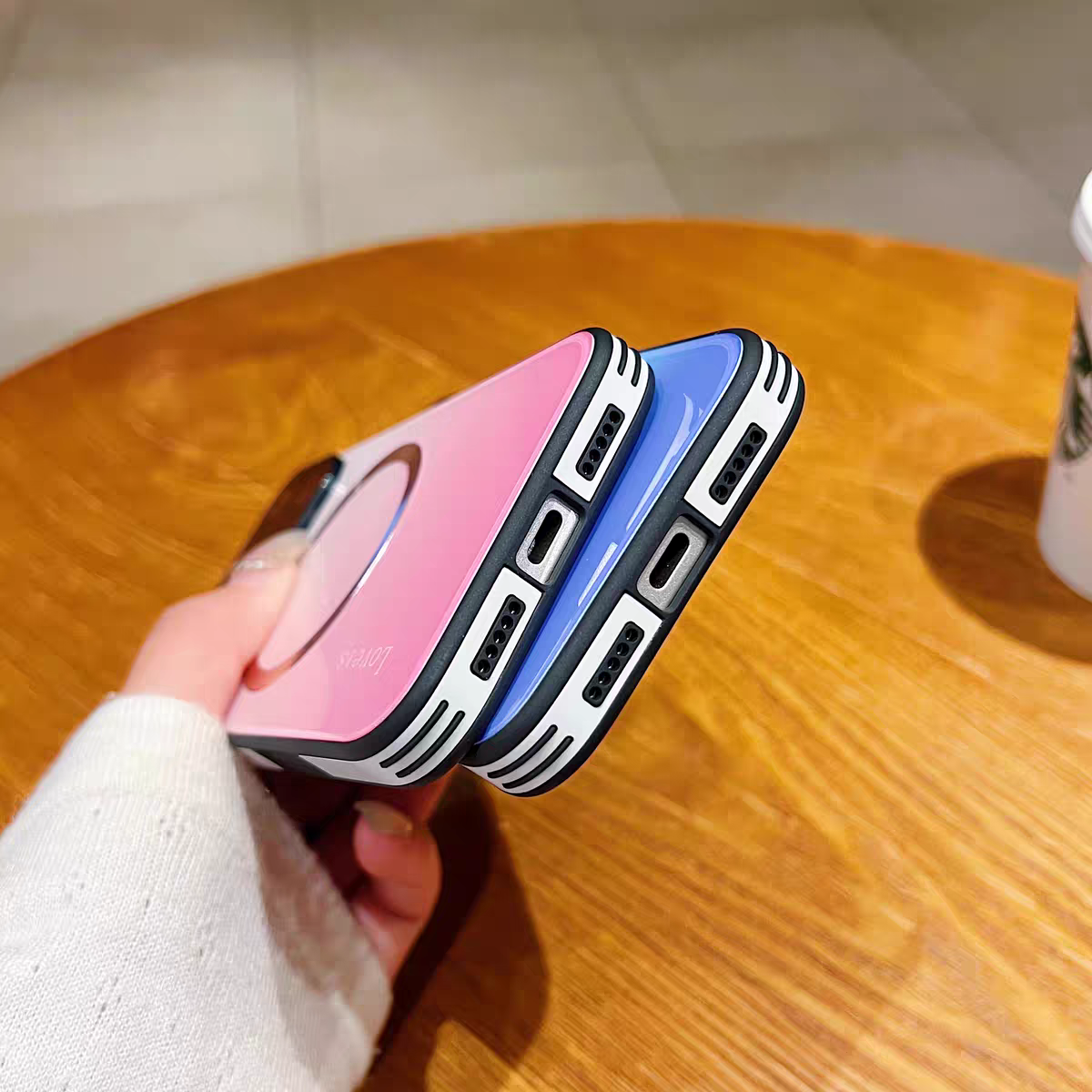 Kleurverloop Magnetisch Glazen iPhone Cover