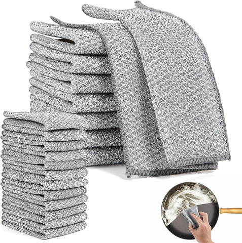 Herbruikbare Silver Mesh Schuurdoeken (10 stuks) – Hard voor vlekken, zacht voor oppervlakken