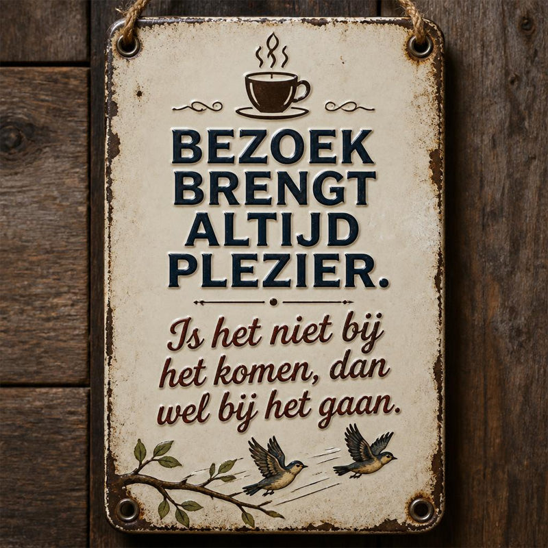 Nostalgisch Welkomstbord