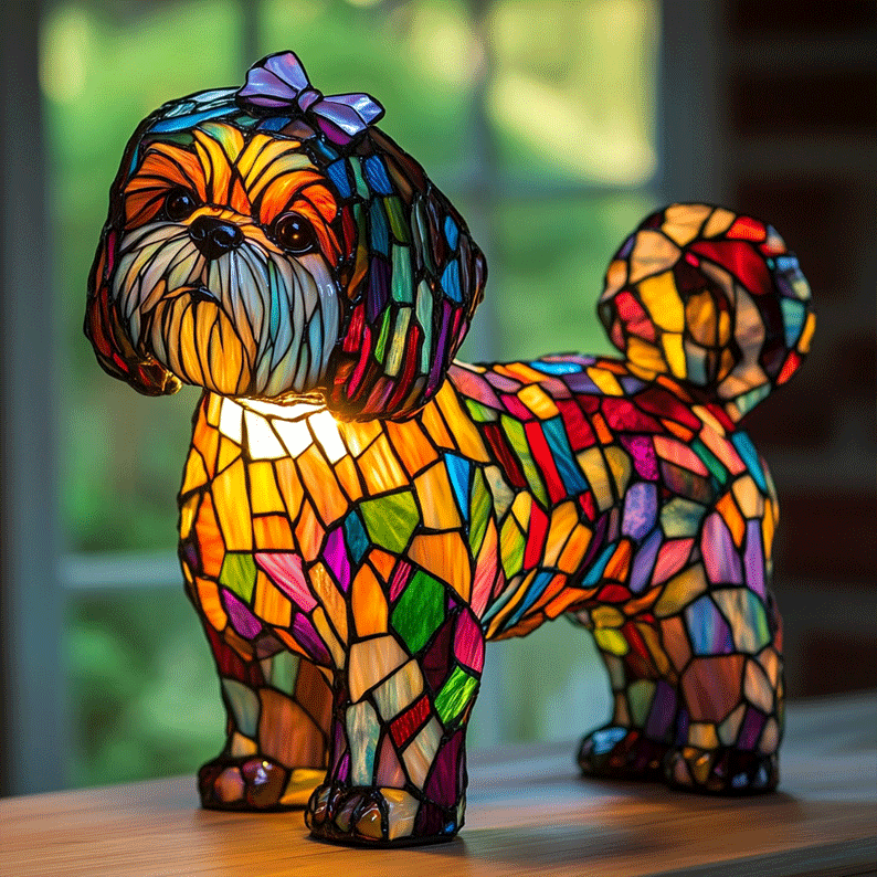 Grappige, schattige Hars Puppy Lampen