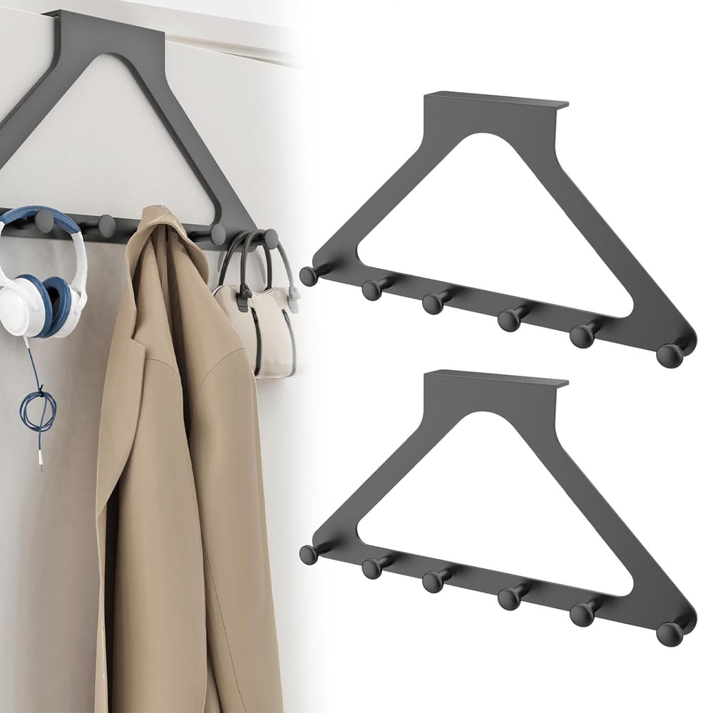 🏠 Deurhanger organizer in koolstofstaal