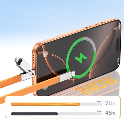 240W Snellaad Kabel met 360° Roterende Stand