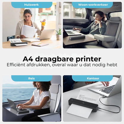 Inktloze draagbare printer