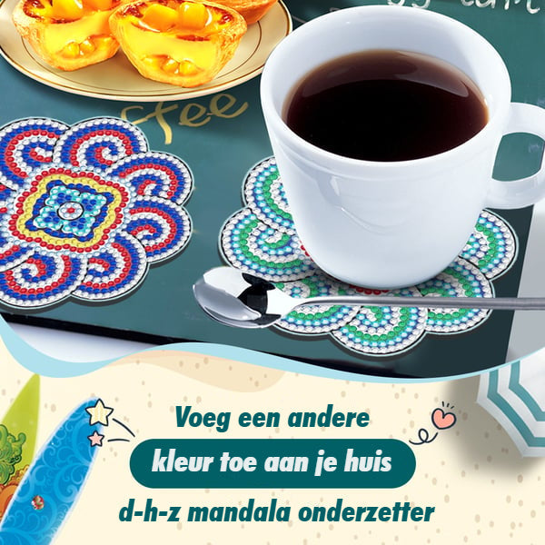 Mandala Onderzetters (Speciaal voor Doe-Het-Zelvers)