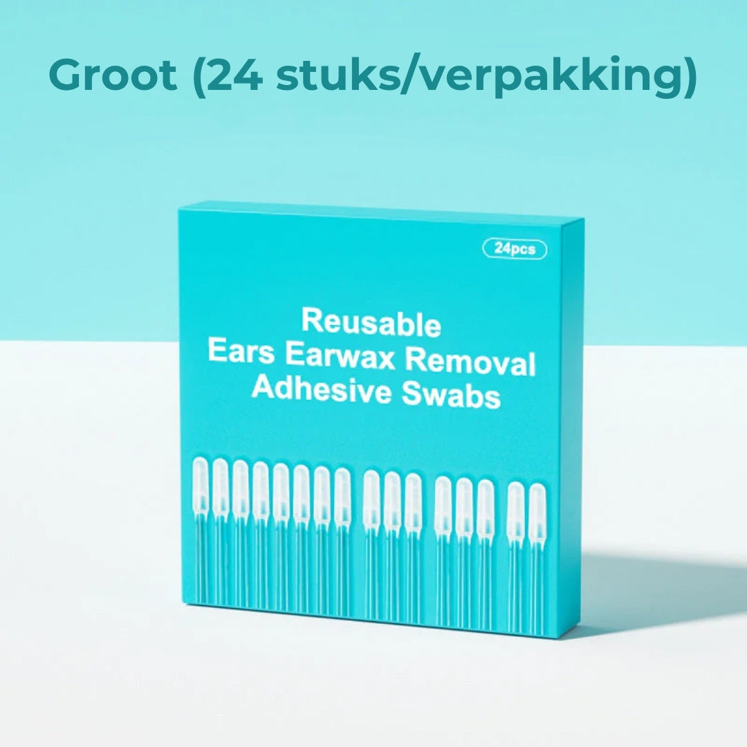 Herbruikbare oorsmeer kleefstaafjes (24st)