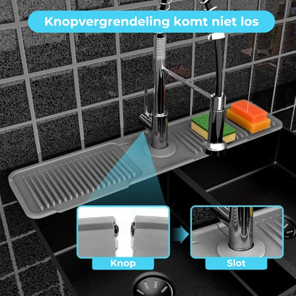 Opvouwbare spatmat voor de gootsteen