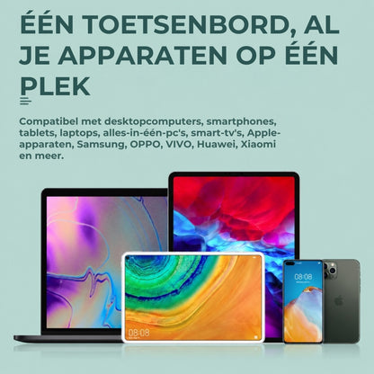 Ultradun Draadloos Toetsenbord via Bluetooth