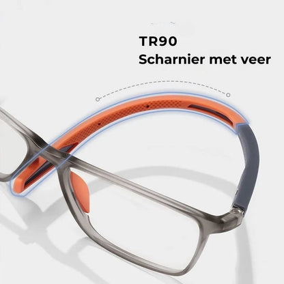 👓️ Bifocale, ultralichte blauwlichtbril - Sportief model