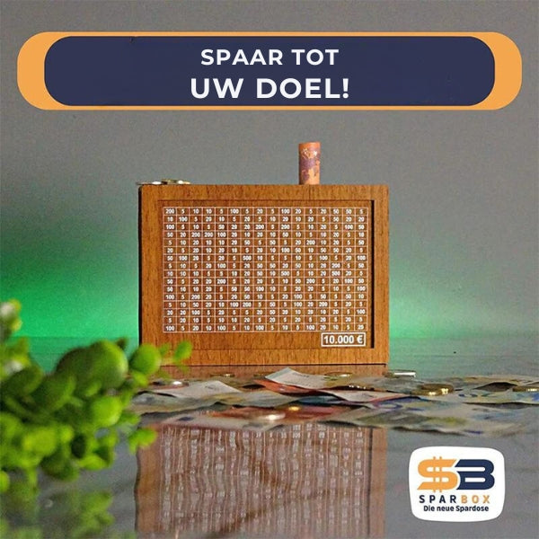 Houten spaarbank met afkruisen