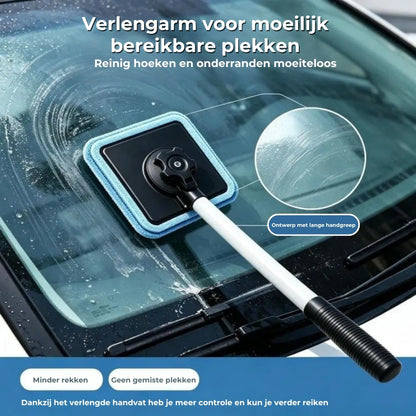 Uitschuifbare Autoruitreiniger met Microvezeldoeken