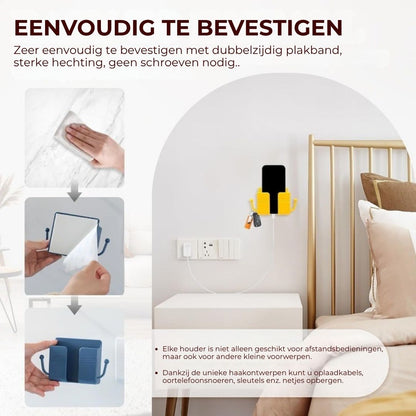 Zelfklevende Wandtelefoonhouder