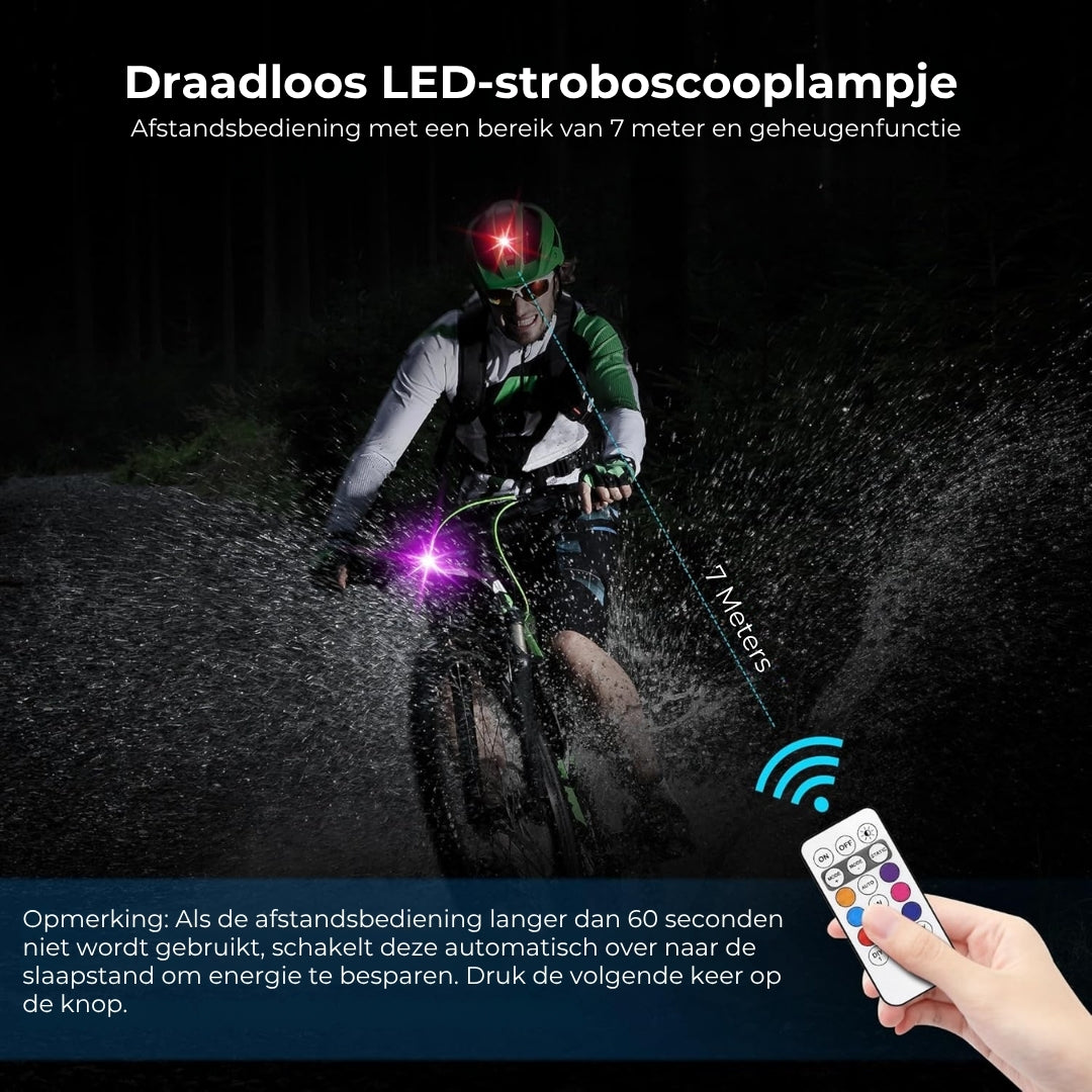 Draadloze LED Stroboscooplampen - Incl. Afstandsbediening - 2 Stuks
