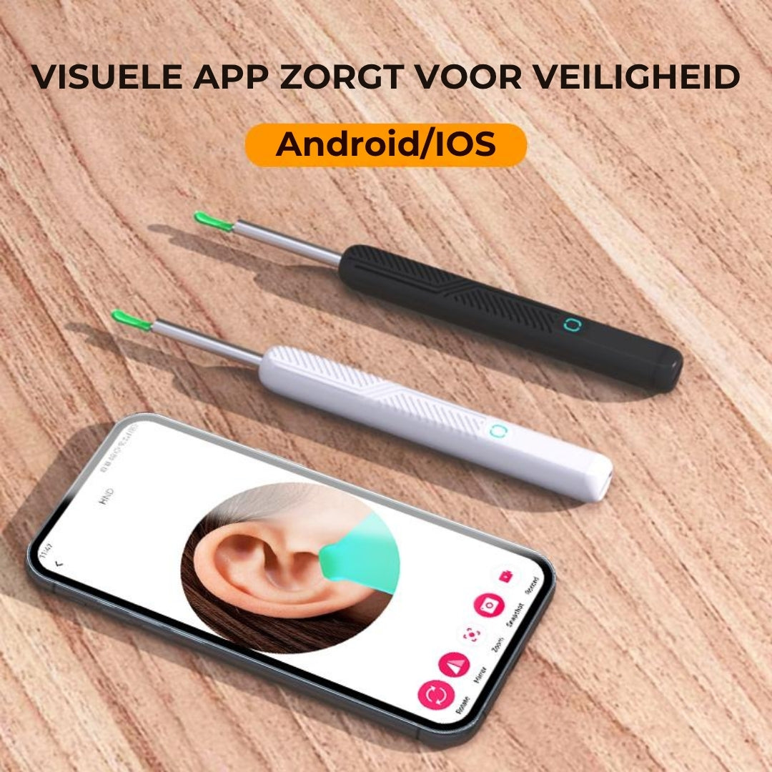 Draadloze Otoscoop met 1080P Camera voor het verwijderen van Oorsmeer