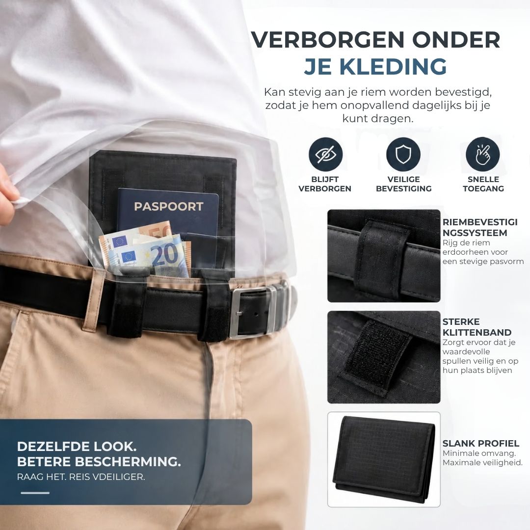 Verborgen Anti-Diefstal Riemtasje
