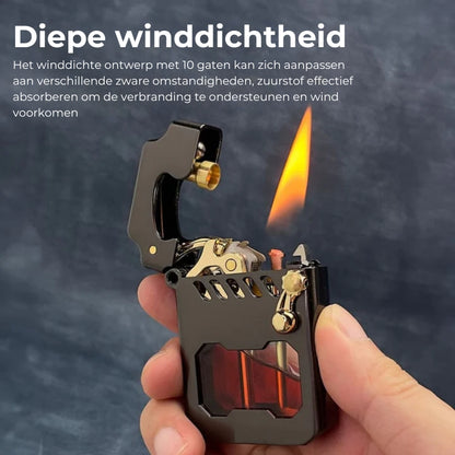 Powerlighter - Krachtige, Moderne Design, Windbestendige Metalen Aansteker
