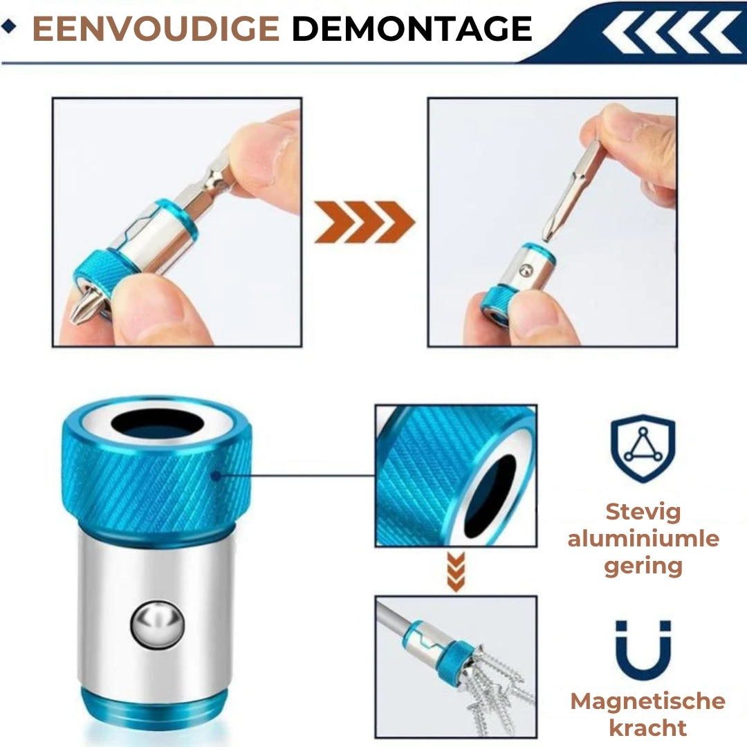 Magnetische schroevendraaier bitringen (set van 3)