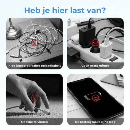3-in-1 Magnetische Oplaadstandaard - Opvouwbaar en Draadloos