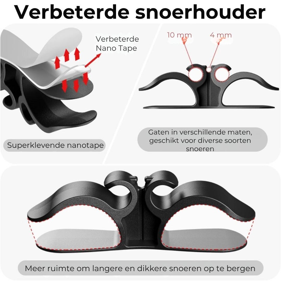 Oplader- en snoerhouders (6 stuks)
