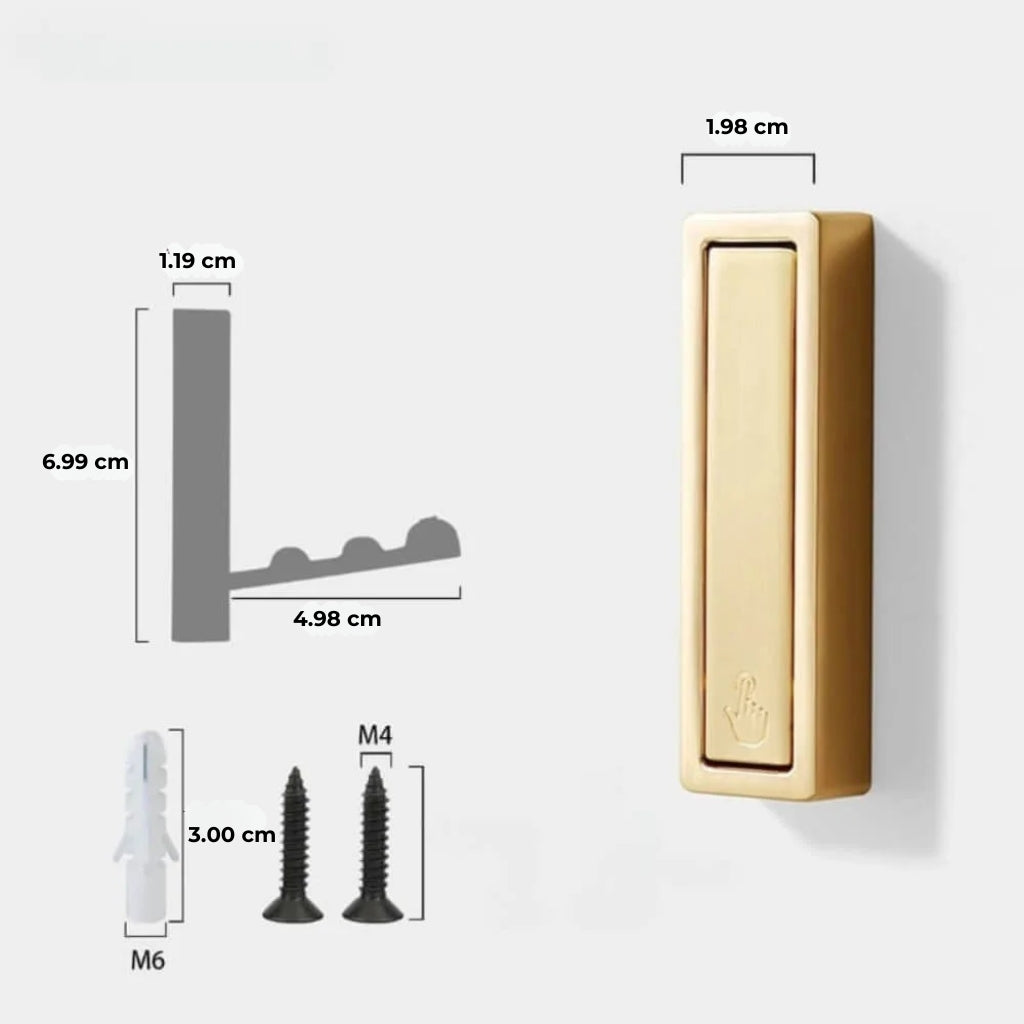 Moderne opvouwbare muurhaak (4st)
