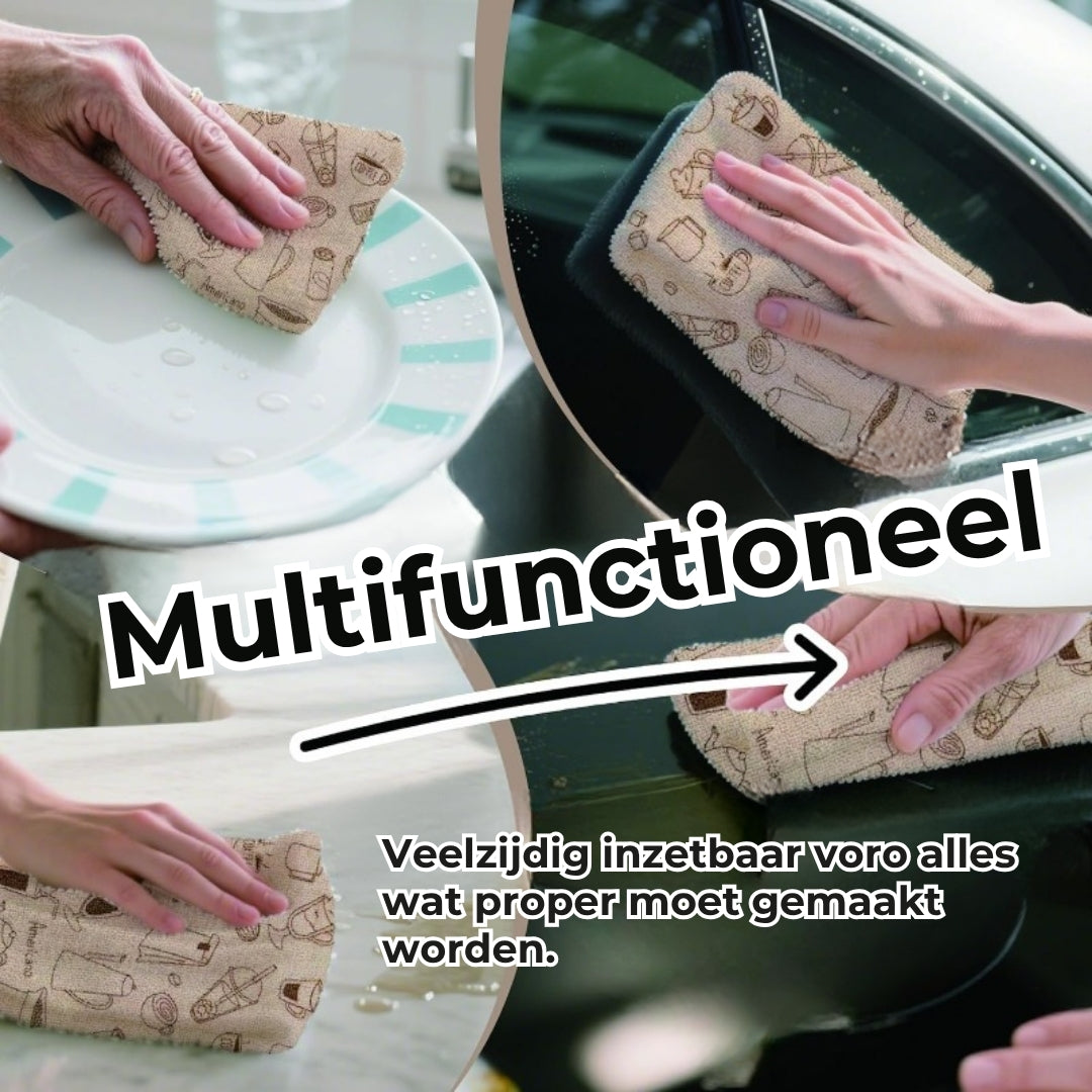 Afscheurbare microvezel reinigingsrol