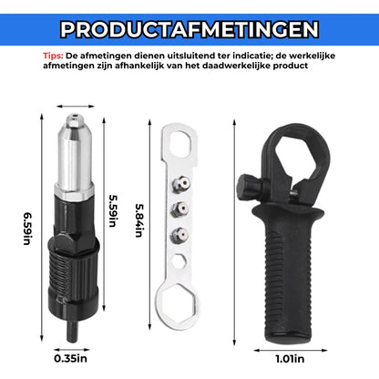 Boor Klinknagelpistool Adapter