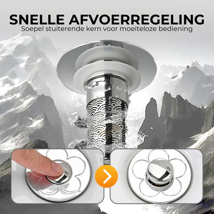 Universele pop-up afvoerstop