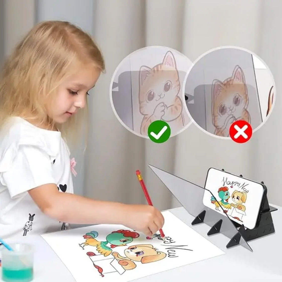 Optische Overtekening Tekenbord