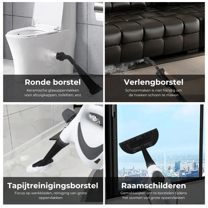 Handstoomreiniger voor Thuisgebruik - Multifunctionele Hogedruk Dieptereiniger