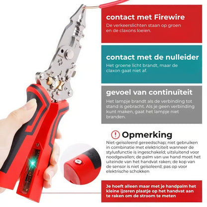 16-in-1 Draadstripper & Spanningstester, AC/DC-detectie,...
