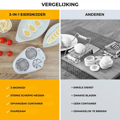 Multifunctionele 3-in-1 Eiersnijder