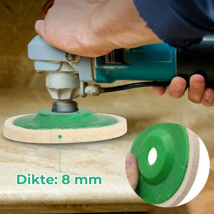Vilt Precisie Polijstschijven (10 stuks)