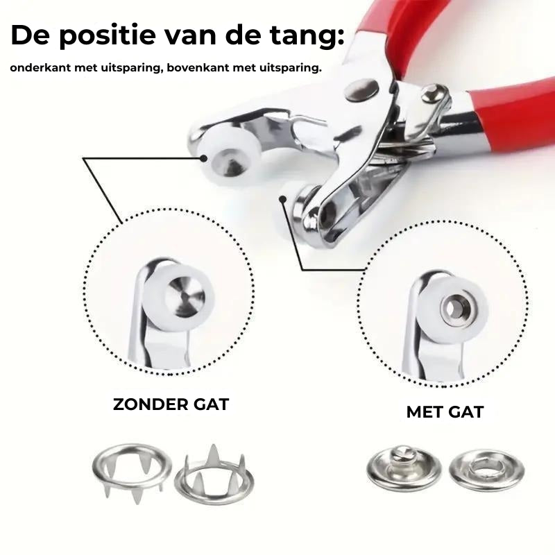 Knoopreparatie Bevestigingsset (incl. 100 knopjes)