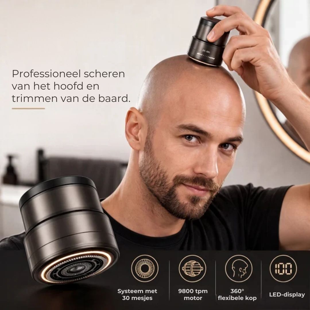 2-in-1 Elektrisch Scheerapparaat met Digitaal Display