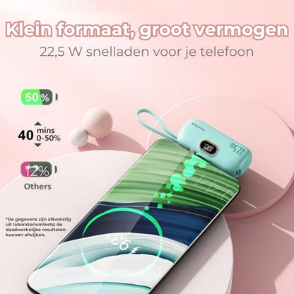 Mini-powerbank van 22,5 W