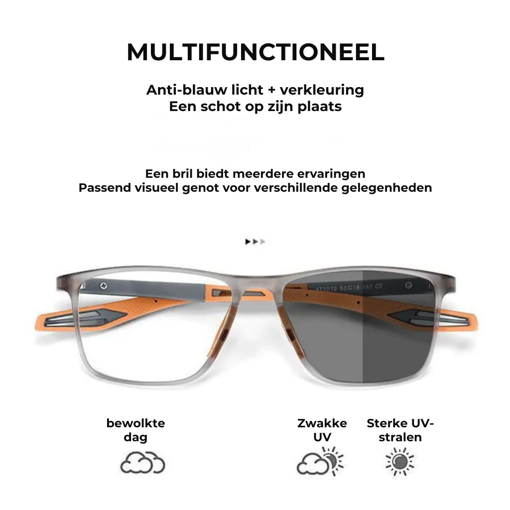 ULTRA-LICHTGEWICHT SPORT TR VIERKANT FRAME LEESBRILLEN