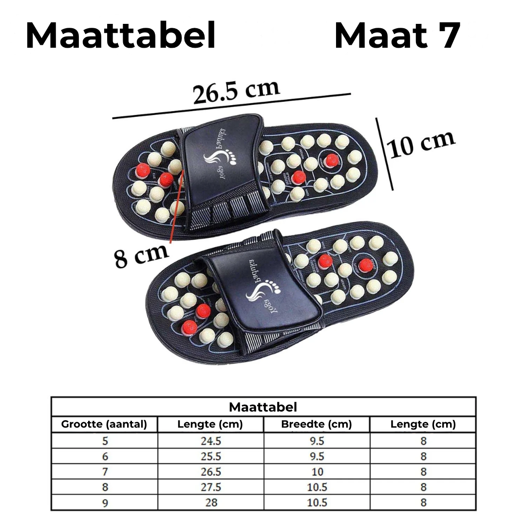 Slippers voor acupressuur en magneettherapie