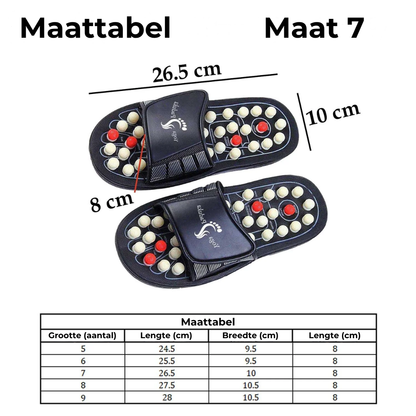 Slippers voor acupressuur en magneettherapie