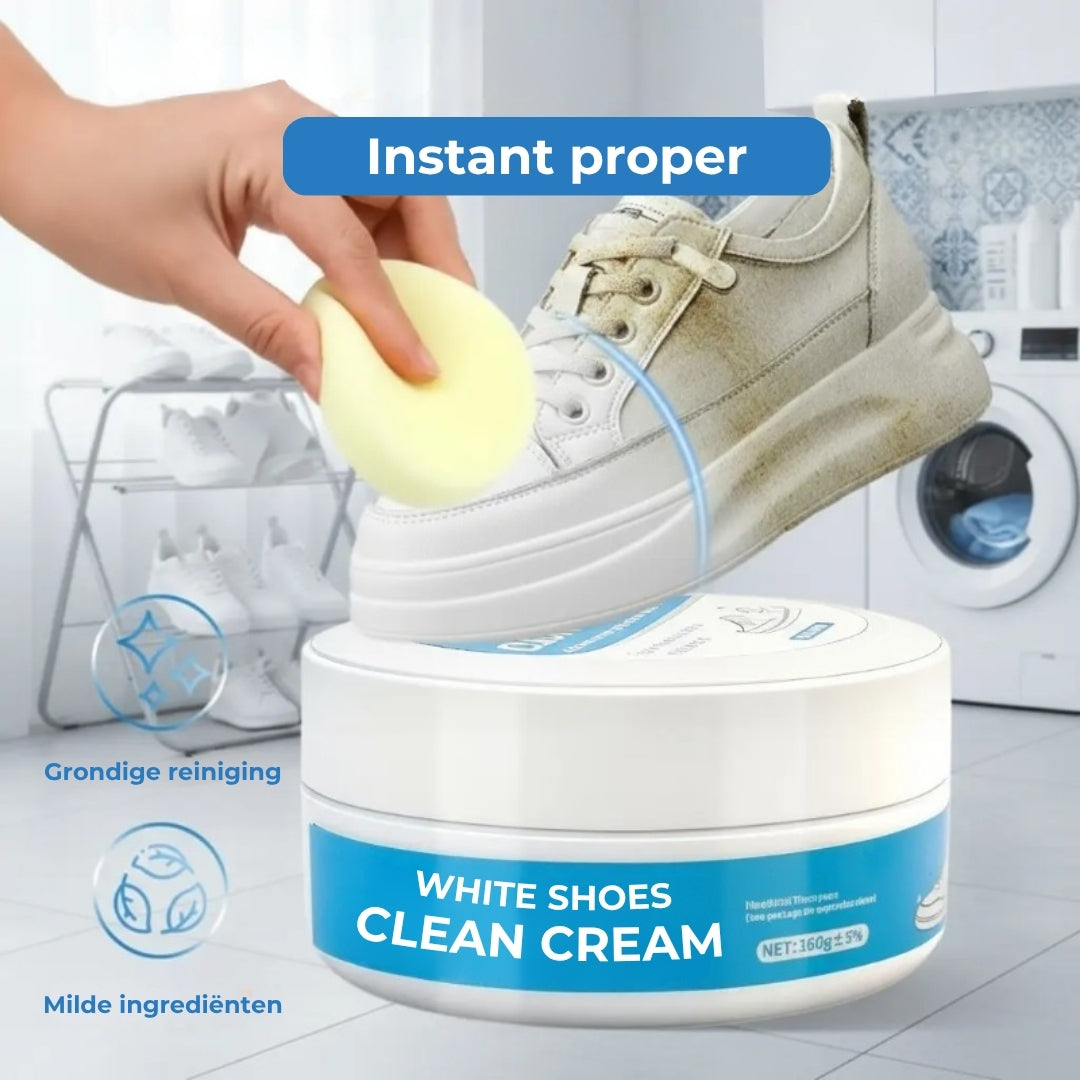 Witte schoenen renovatiepasta