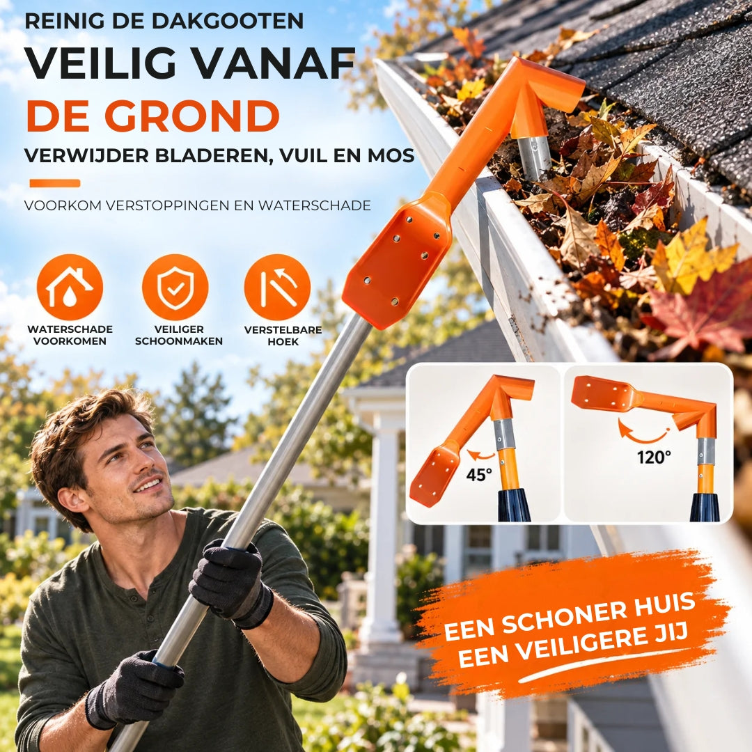 Ergonomische Dakgootreiniger