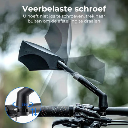 360° Verstelbare Fietsstuur Achteruitkijkspiegel