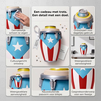 Conga Trommel Blikjeshouder