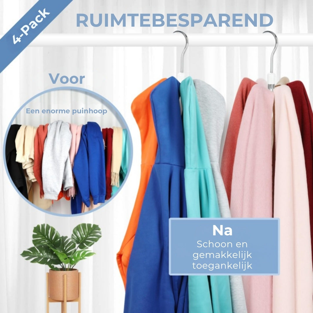 360° Draaibare Kleerhanger met 6 haken