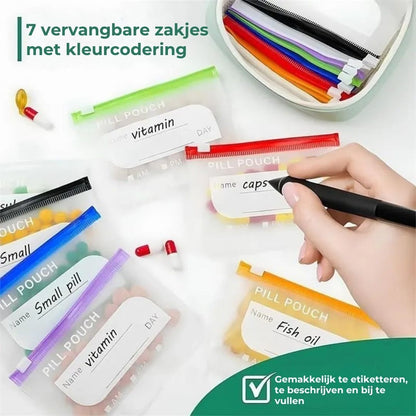 Waterdichte Medicijnzakjesset met Kleurcodering