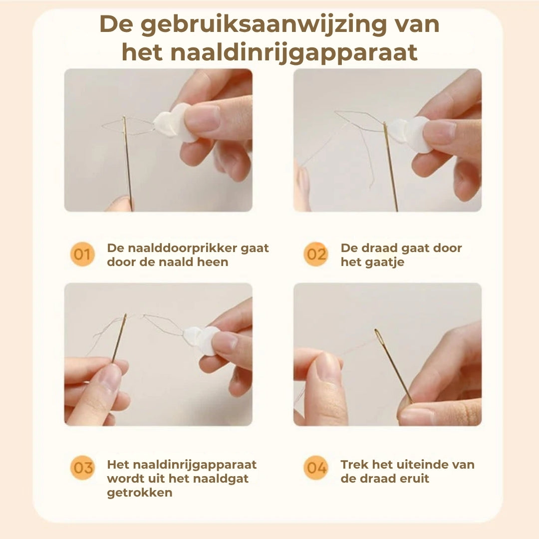 Magnetische naaiset in twee lagen