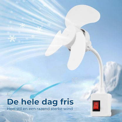 Flexibele Bureauventilator met Zwanenhals